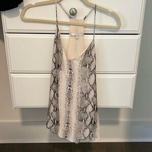 snake skin printed tank top